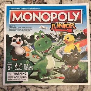 Monopoly Junior. No missing pieces. Like new!